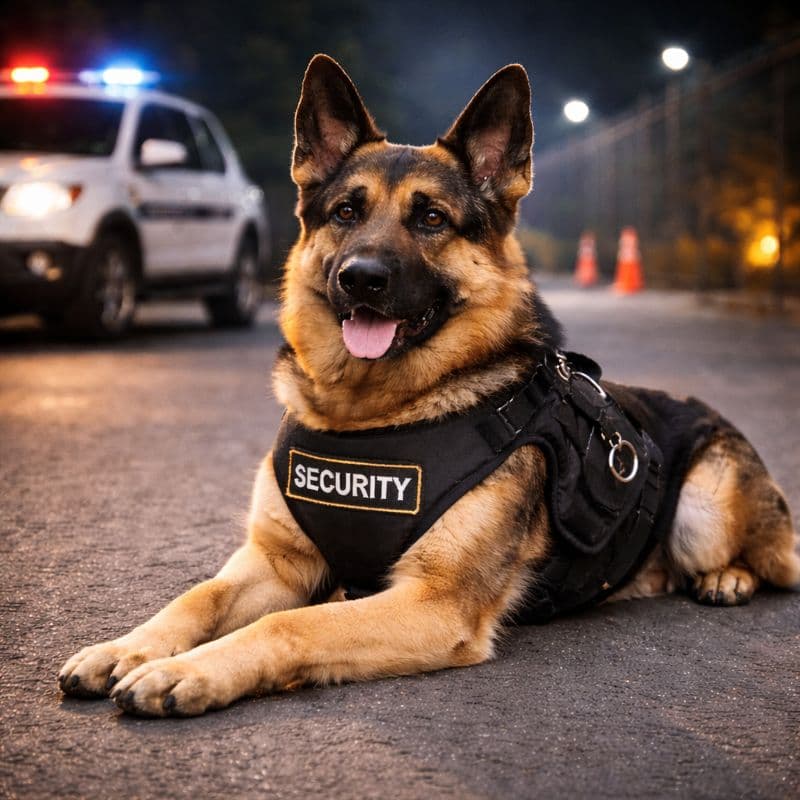 freepik illustration of Security Guard Service